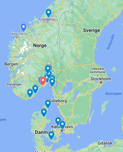 Kart med Nauticat båter, oppdatert mars 25